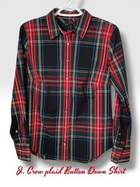 🥰J. Crew Perfect shirt in Stewart plaid-New